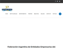 Tablet Screenshot of fadeeac.org.ar